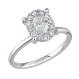 3 Carat Look 0.80 Ct. Magic Oval Natural Diamond Solitaire Ring
