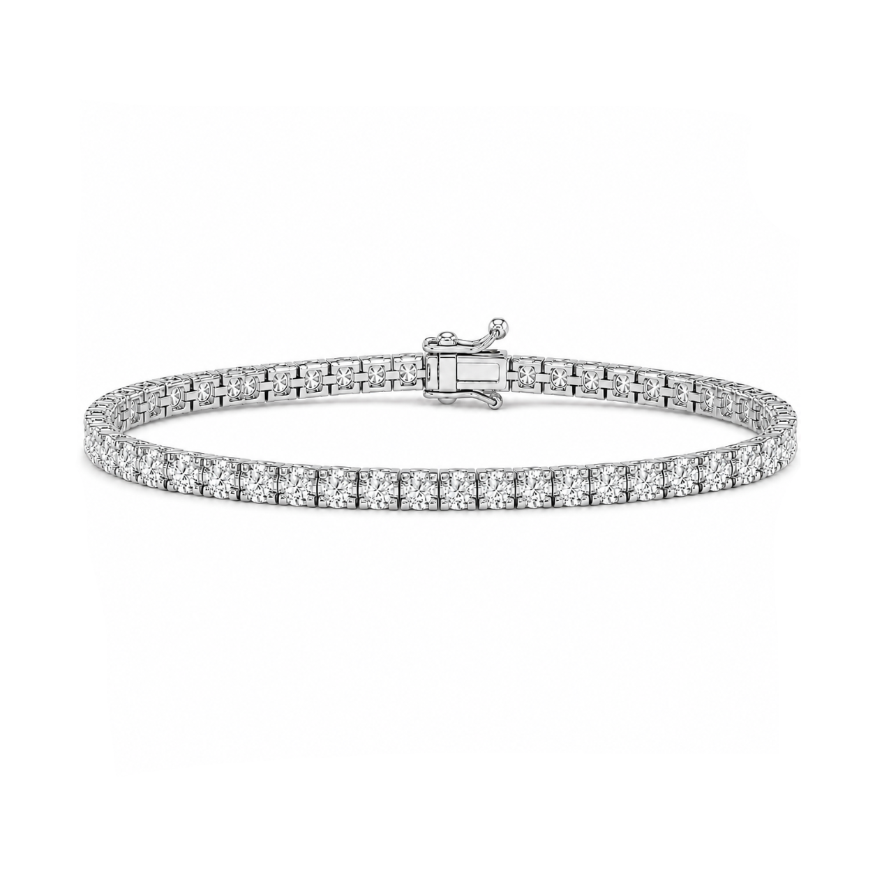 3 Carat Natural Diamond Clair Design Tennis Bracelet