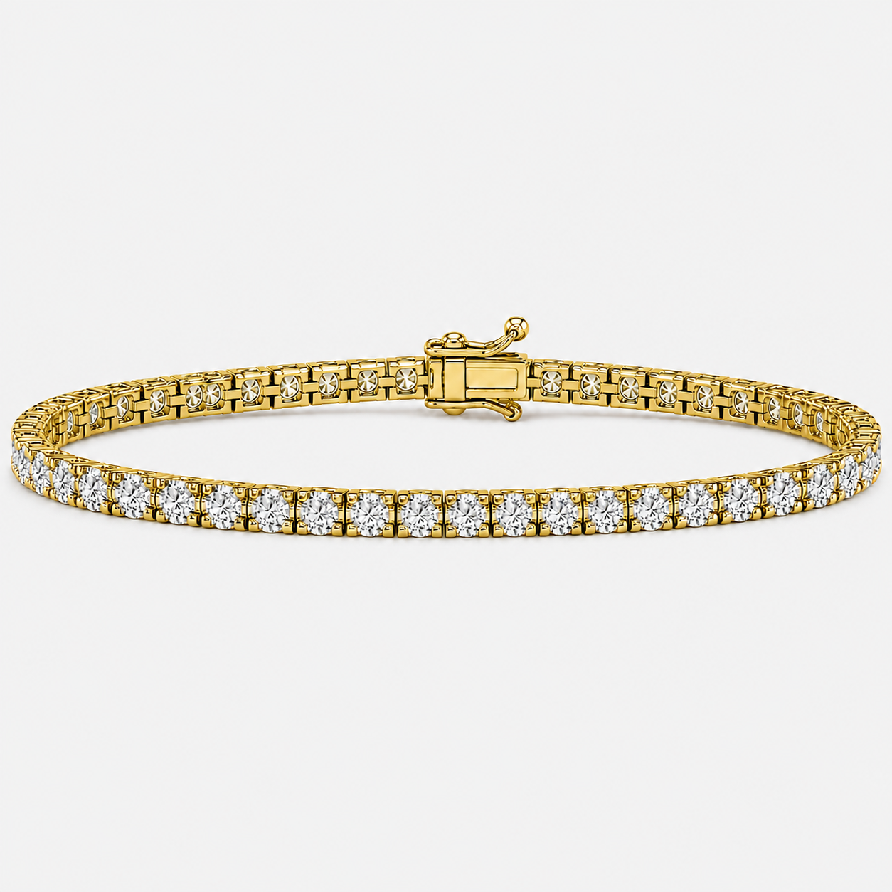 3 Carat Natural Diamond Clair Design Tennis Bracelet