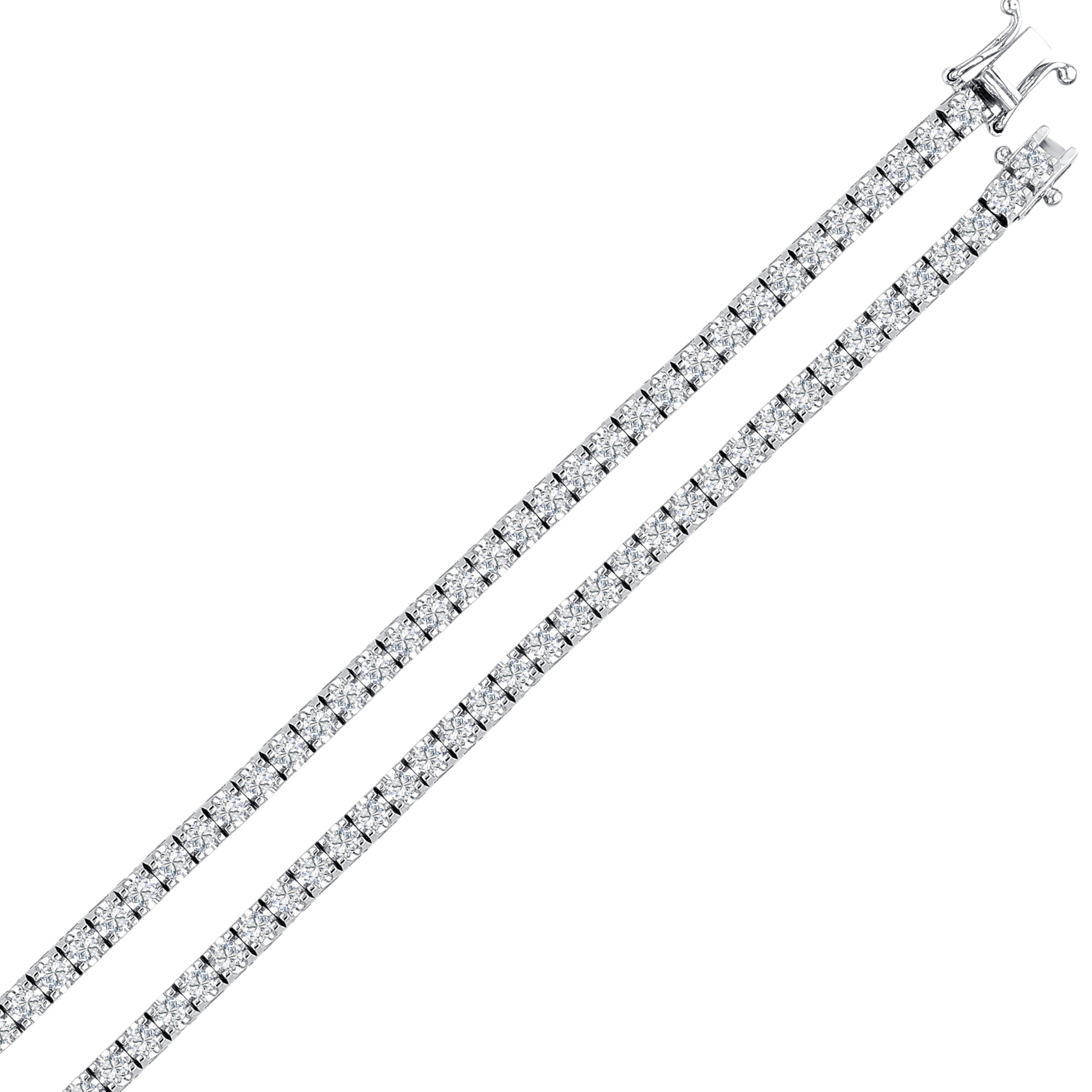 3 Carat Natural Diamond Clair Design Tennis Bracelet