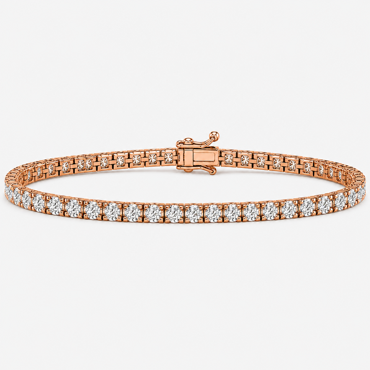3 Carat Natural Diamond Clair Design Tennis Bracelet