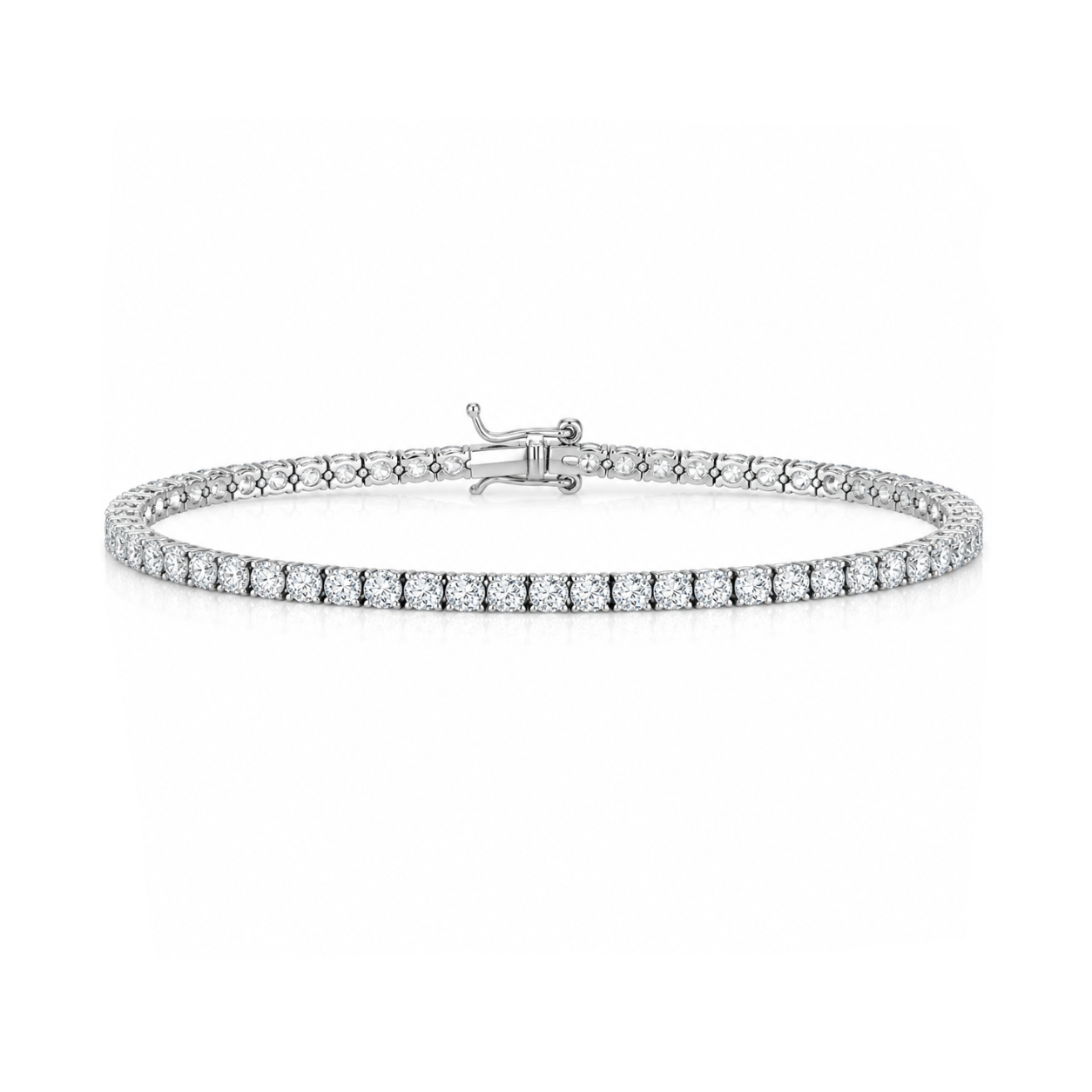 3 Carat Natural Diamond Classic Design Tennis Bracelet