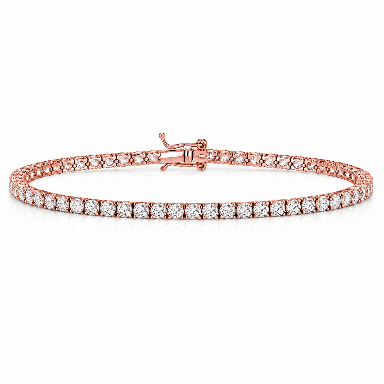 3 Carat Natural Diamond Classic Design Tennis Bracelet