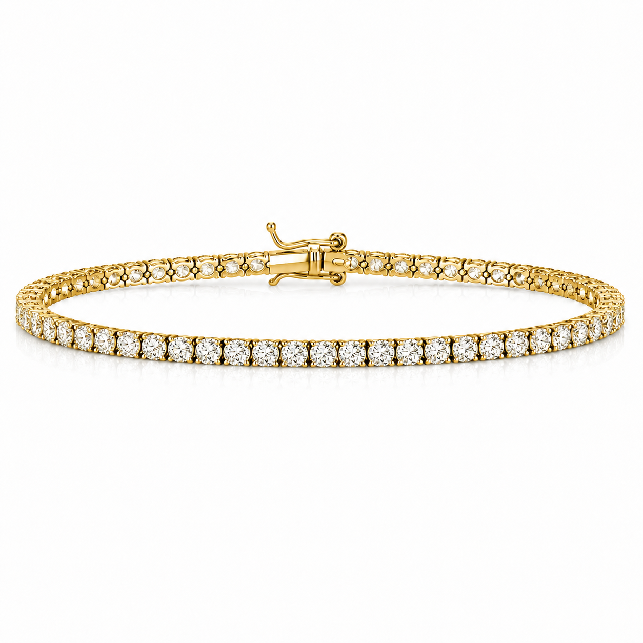 3 Carat Natural Diamond Classic Design Tennis Bracelet