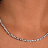 3 Carat Natural Diamond Clair Tennis Necklace