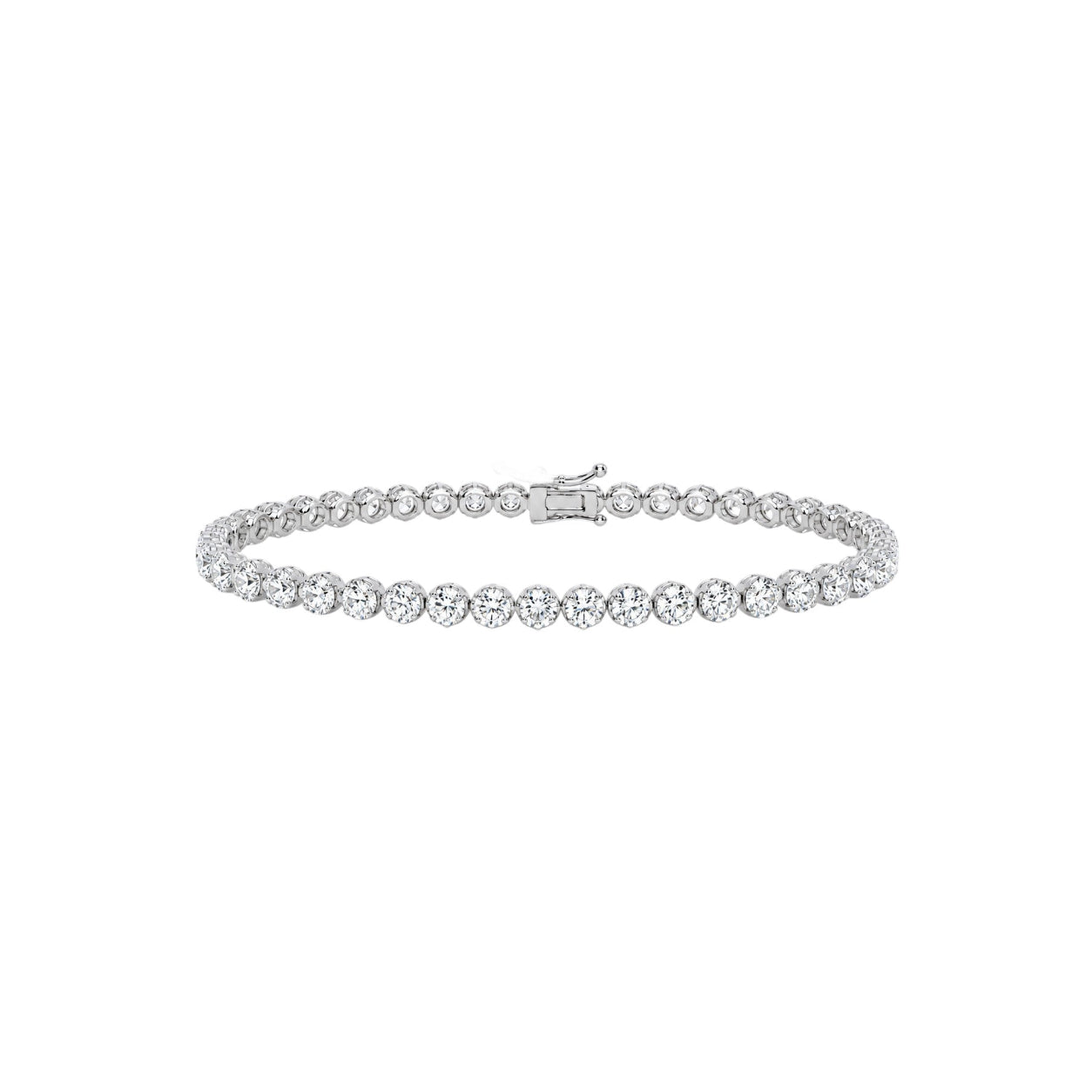 4.00 Carat Super Light Crown Bracelet in 14K Gold