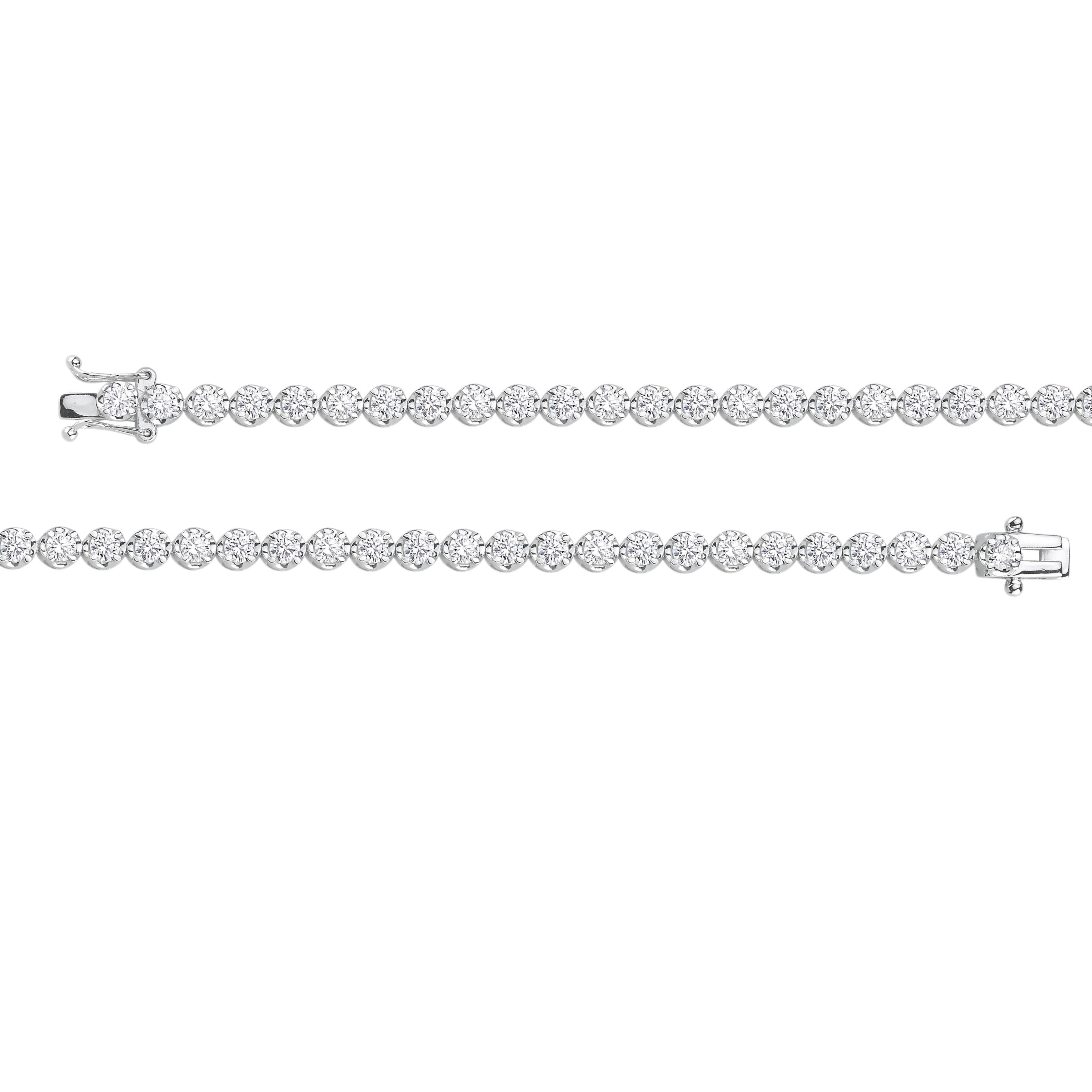 4.00 Carat Super Light Crown Bracelet in 14K Gold
