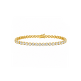 4.00 Carat Super Light Crown Bracelet in 14K Gold