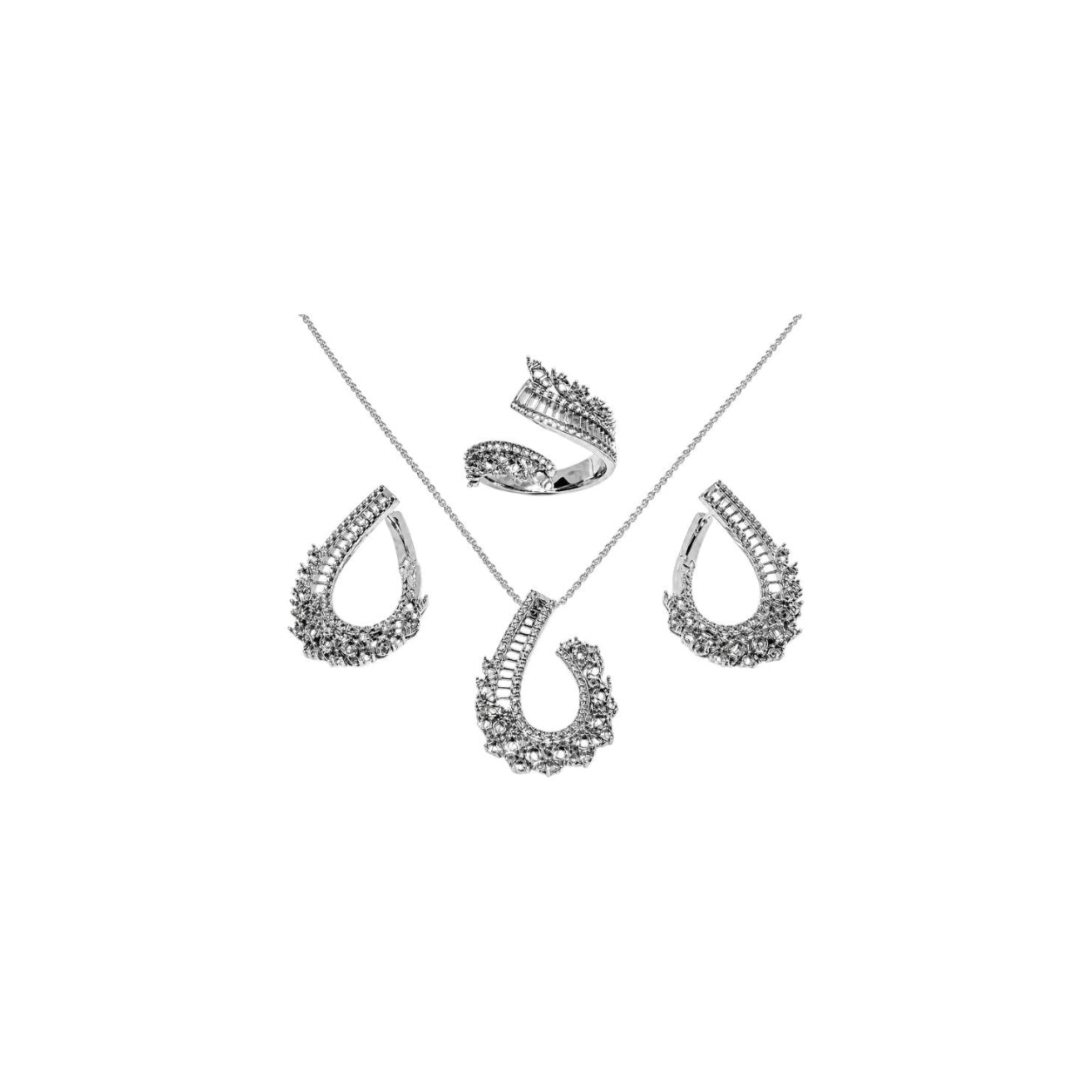 4.10 Ct. Aurora Design Mounting Set in 14K Gold