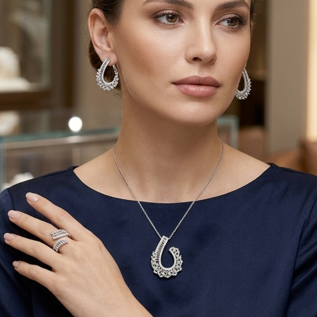 4.10 Ct. Aurora Design Mounting Set in 14K Gold
