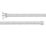 4.15 Ct. Natural Diamond Baguette Design Tennis Bracelet