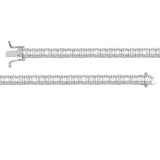 4.15 Ct. Natural Diamond Baguette Design Tennis Bracelet