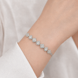 4.35 Carat Natural Diamond Designer Tennis Bracelet