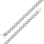 4.35 Carat Natural Diamond Designer Tennis Bracelet