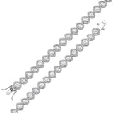 4.35 Carat Natural Diamond Designer Tennis Bracelet