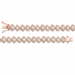 4.35 Carat Natural Diamond Designer Tennis Bracelet
