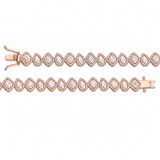 4.35 Carat Natural Diamond Designer Tennis Bracelet