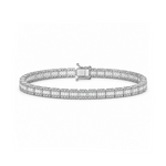 4.60 Ct. Natural Diamond Baguette Design Tennis Bracelet