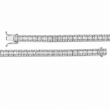 4.60 Ct. Natural Diamond Baguette Design Tennis Bracelet