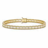 4.60 Ct. Natural Diamond Baguette Design Tennis Bracelet