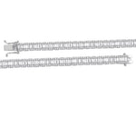 4.85 Ct. Natural Diamond Baguette Design Tennis Bracelet