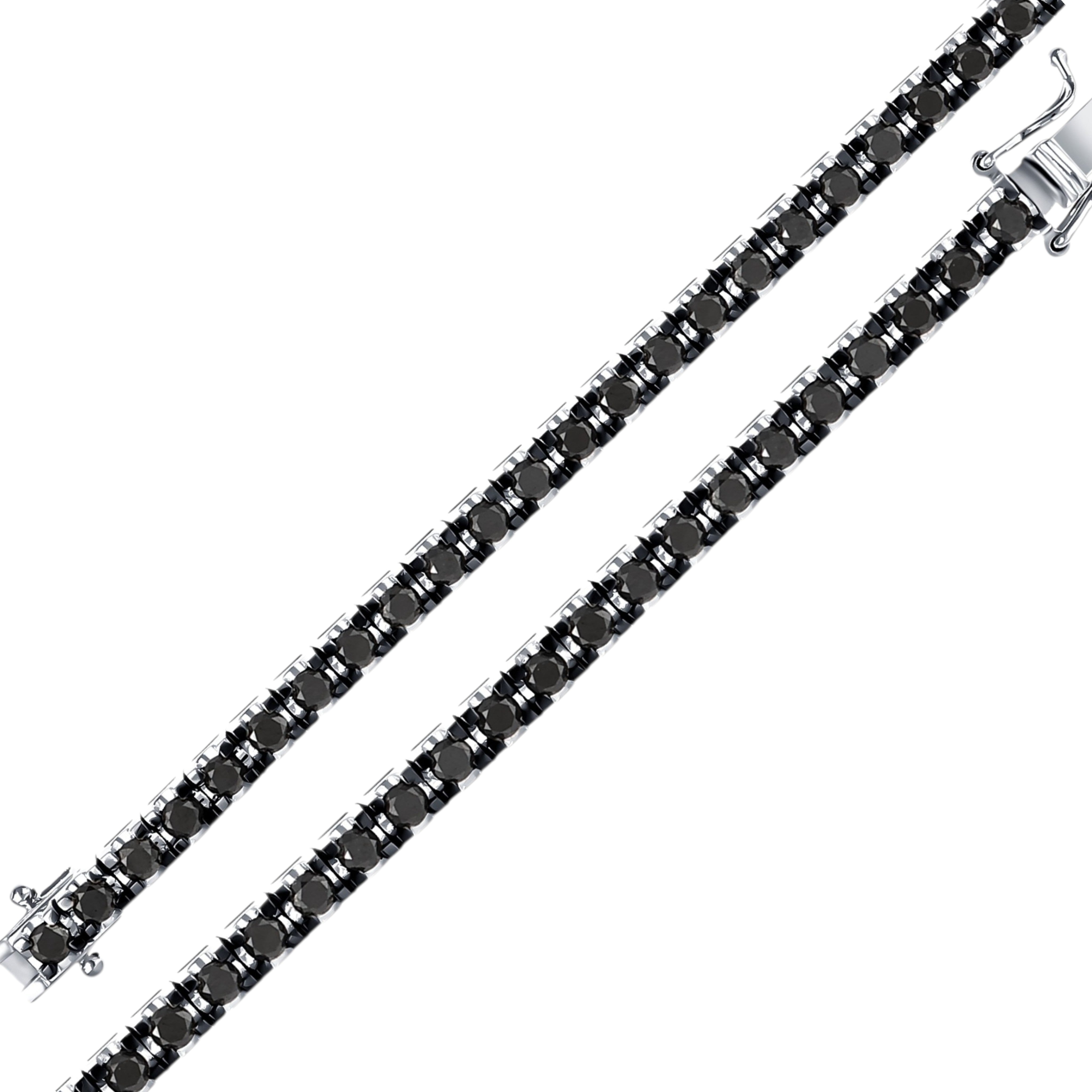4 Carat Black Natural Diamond Clair Tennis Bracelet