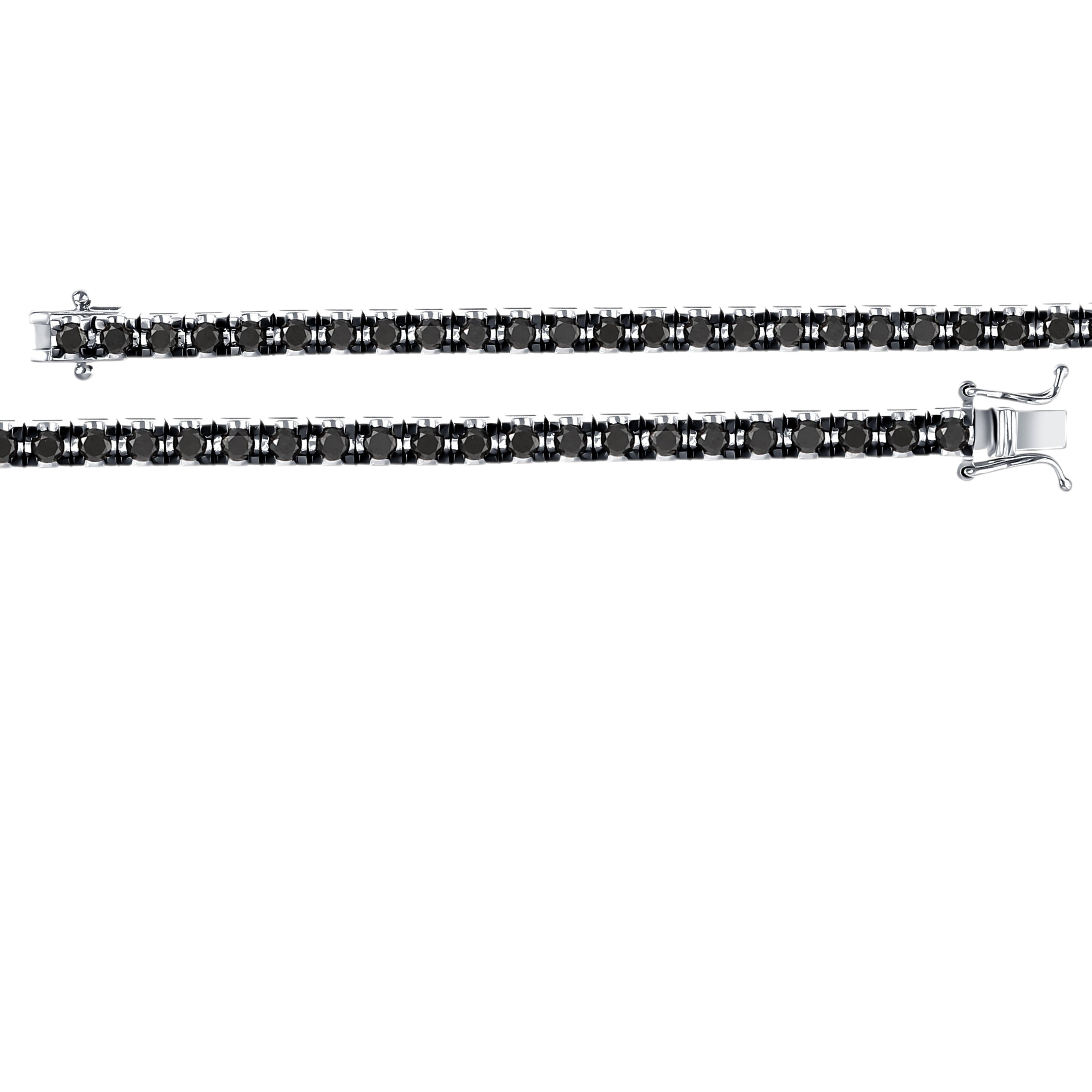 4 Carat Black Natural Diamond Clair Tennis Bracelet