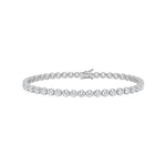 4 Carat Crown Design Natural Diamond Tennis Bracelet