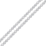 4 Carat Crown Design Natural Diamond Tennis Bracelet