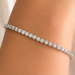 4 Carat Crown Design Natural Diamond Tennis Bracelet