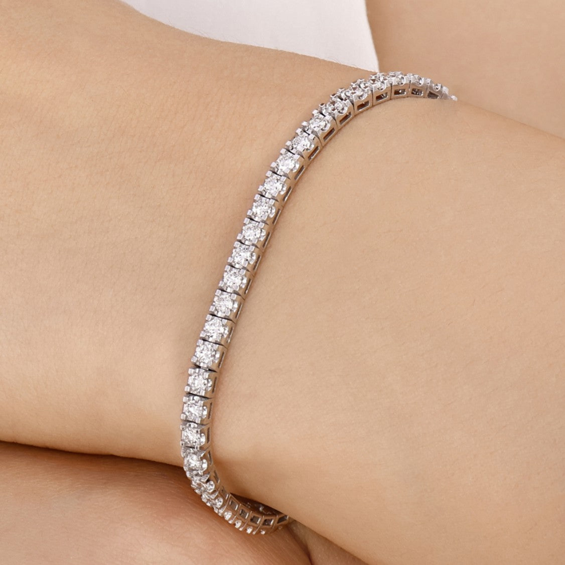 4 Carat Natural Diamond Clair Design Tennis Bracelet