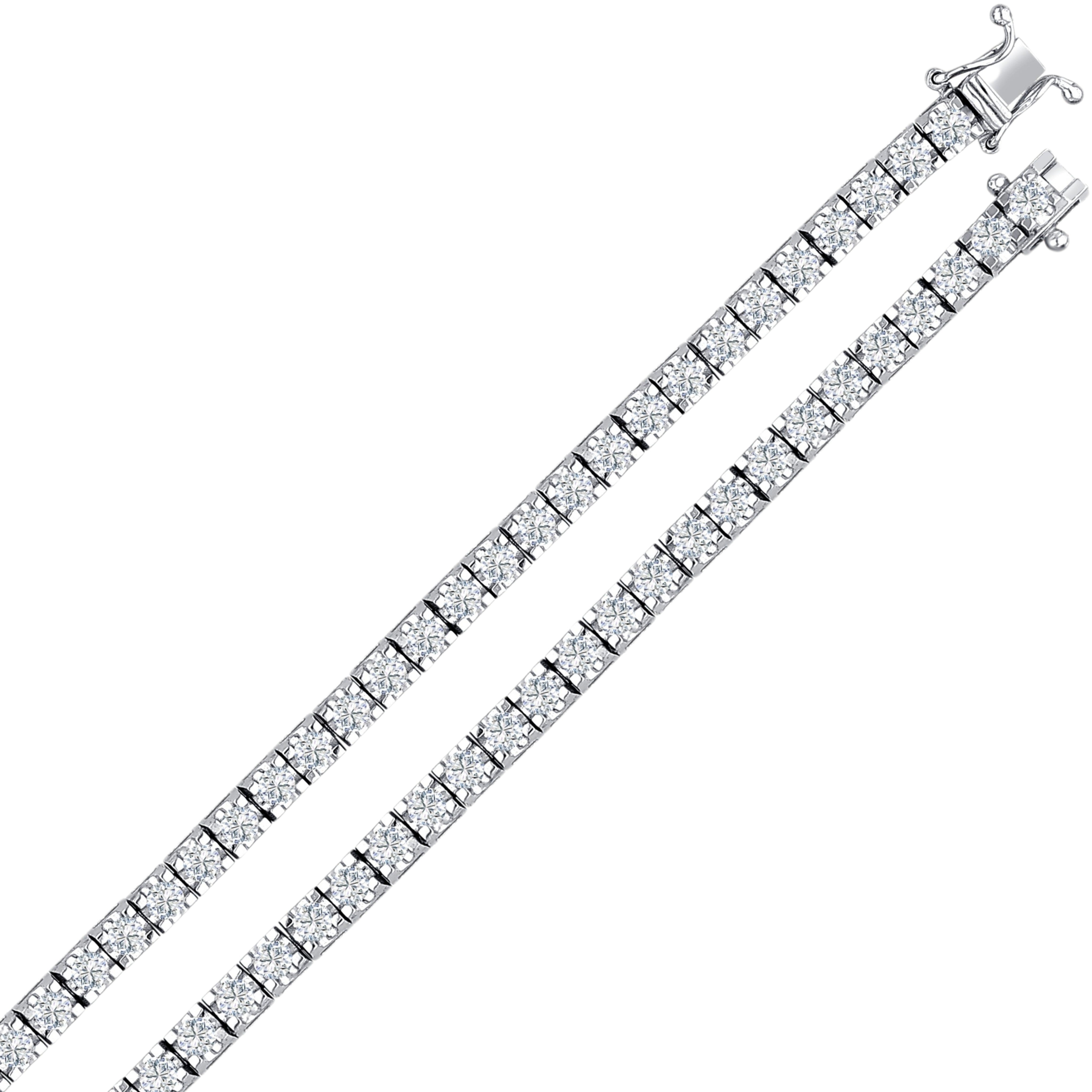 4 Carat Natural Diamond Clair Design Tennis Bracelet