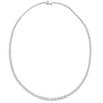 4 Carat Natural Diamond Crown Design Tennis Necklace