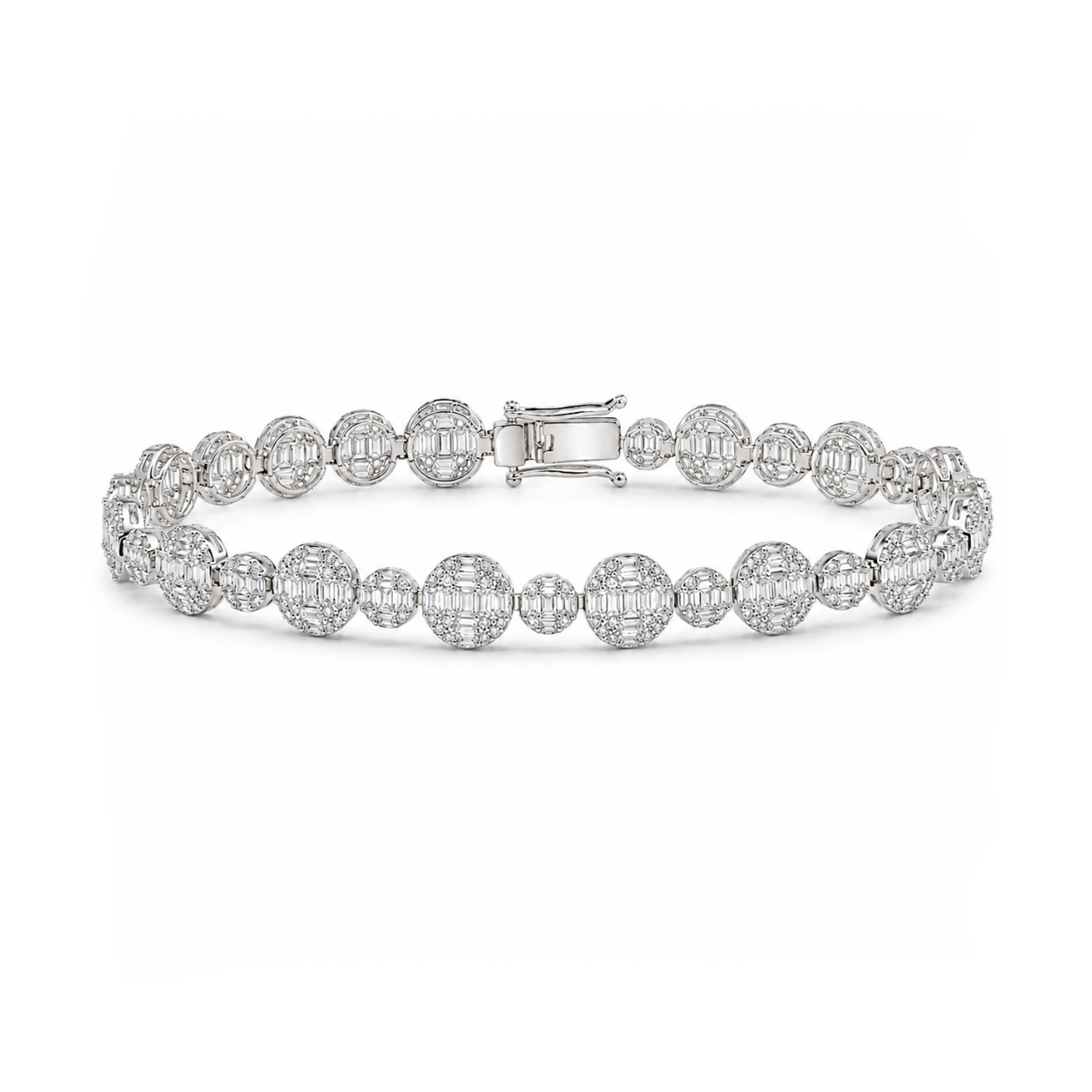 4 Carat Natural Diamond Designer Tennis Bracelet