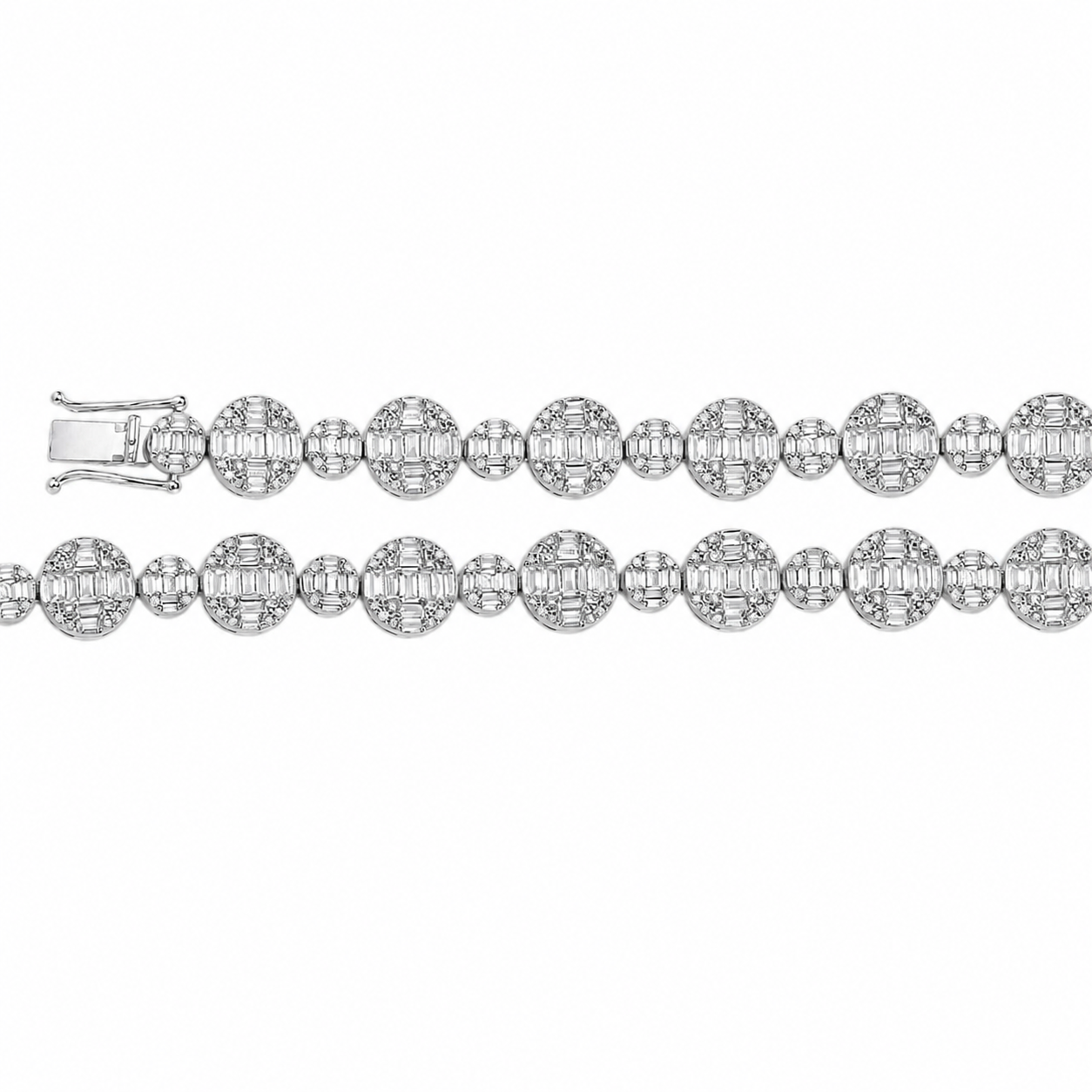 4 Carat Natural Diamond Designer Tennis Bracelet