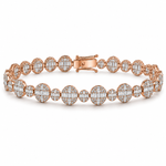 4 Carat Natural Diamond Designer Tennis Bracelet