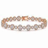 4 Carat Natural Diamond Designer Tennis Bracelet