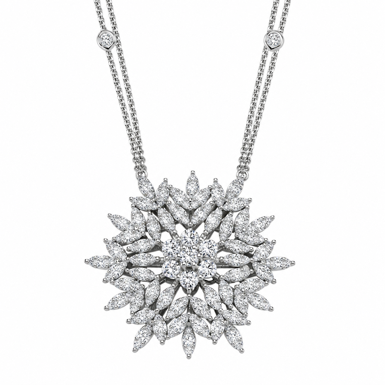 4 Carat Natural Diamond Isabelle Design Necklace