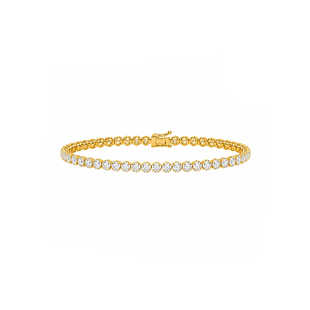 5.00 Carat Super Light Crown Bracelet in 14K Gold