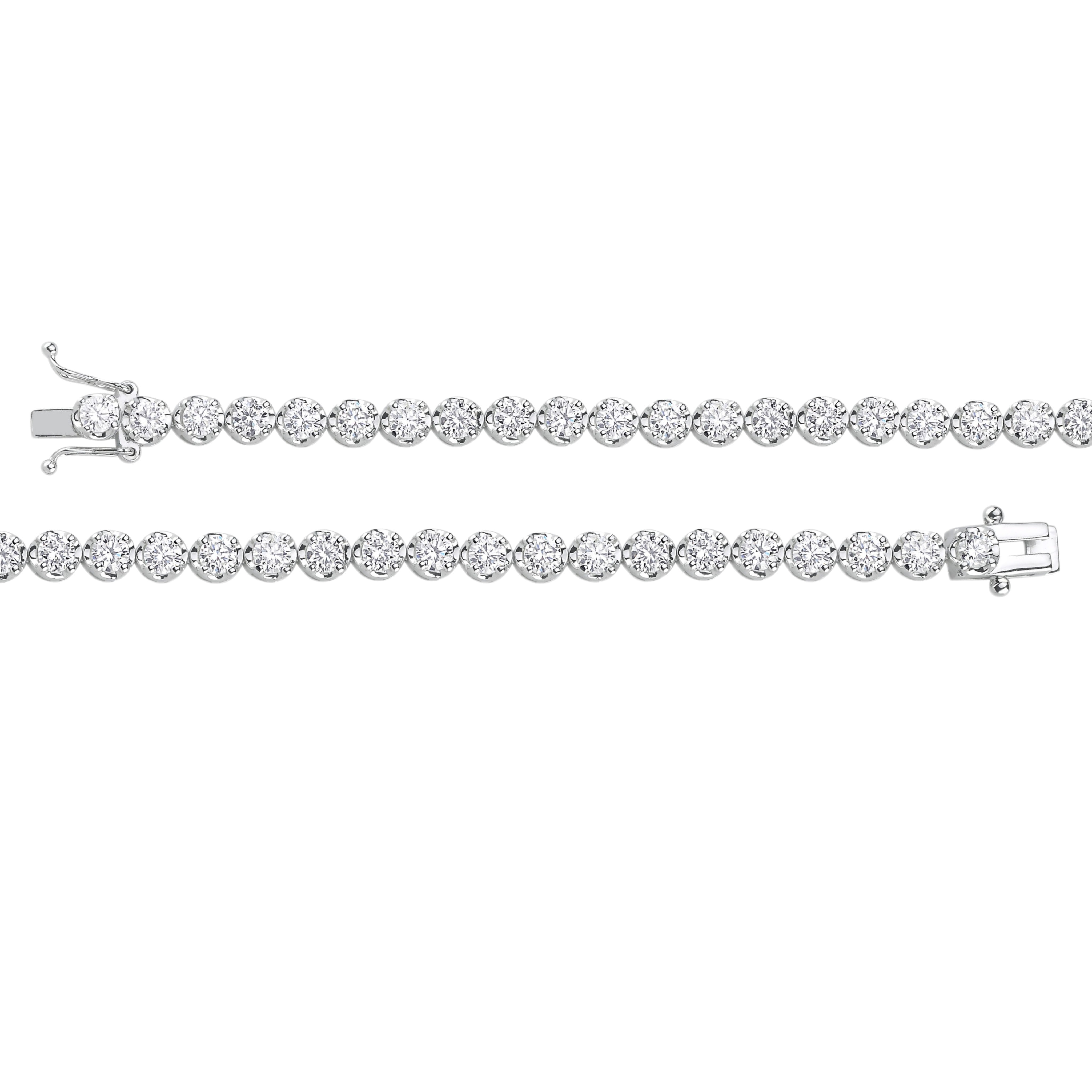 5.00 Carat Super Light Crown Bracelet in 14K Gold