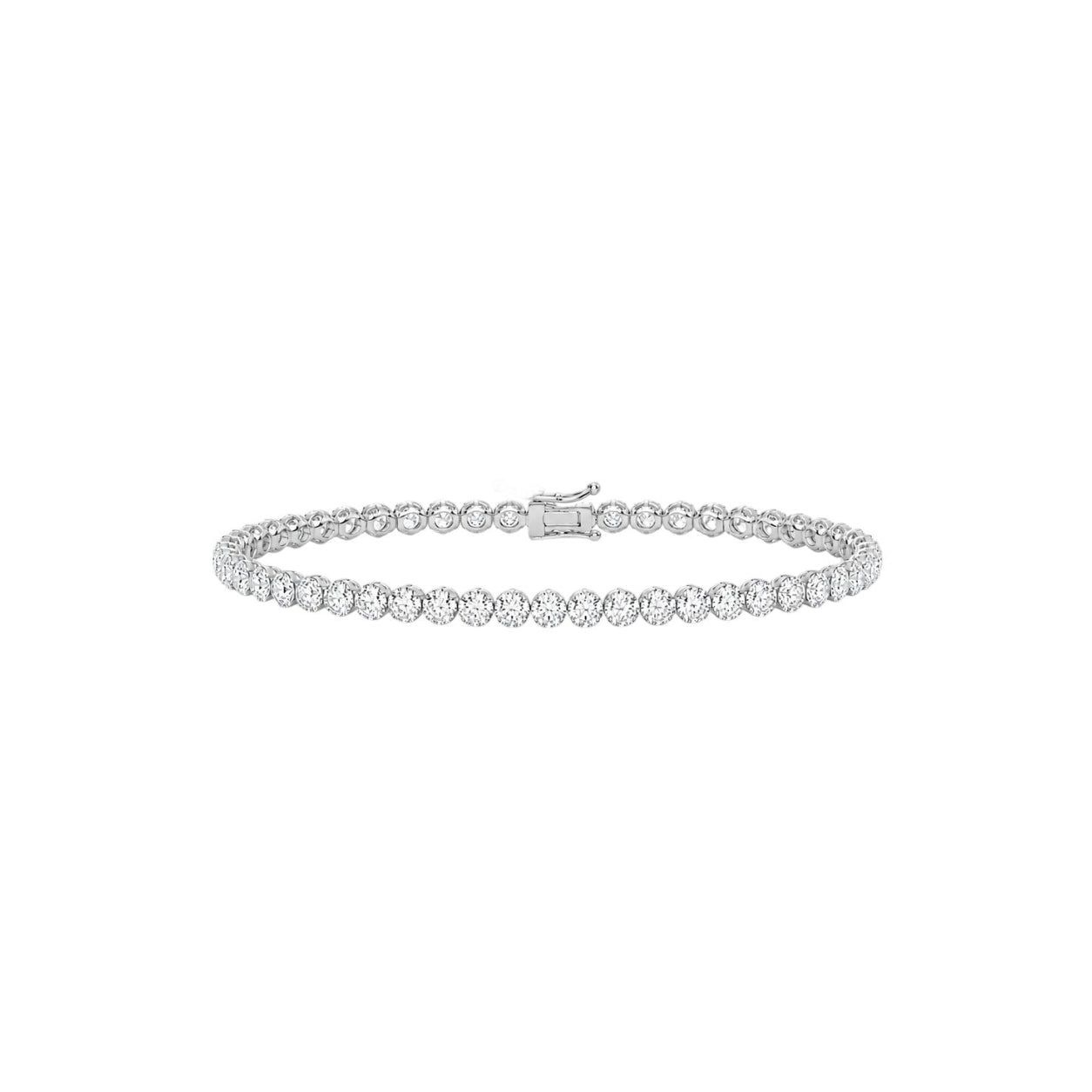 5.00 Carat Super Light Crown Bracelet in 14K Gold