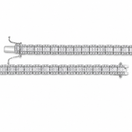 5.85 Ct. Natural Diamond Baguette Design Tennis Bracelet