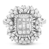1.10 Carat Natural Diamond Vintage Design Baguette Stone Diamond Ring | LONDIA