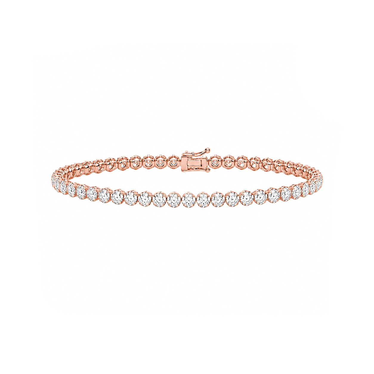 5 Carat Crown Design Natural Diamond Tennis Bracelet