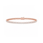 5 Carat Crown Design Natural Diamond Tennis Bracelet
