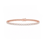 5 Carat Crown Design Natural Diamond Tennis Bracelet