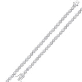 5 Carat Crown Design Natural Diamond Tennis Bracelet