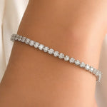 5 Carat Crown Design Natural Diamond Tennis Bracelet