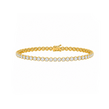 5 Carat Crown Design Natural Diamond Tennis Bracelet