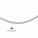 5 Carat Natural Diamond Clair Tennis Necklace